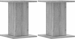 vidaXL 2 db szürke sonoma szerelt fa hangszóróállvány 30 x 30 x 40 cm
