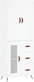 vidaXL fehér szerelt fa magasszekrény 69,5 x 34 x 180 cm