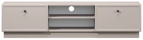 Lorini TV-szekrény 150 cm fiókokkal - kasmír / fekete fogantyúk