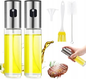 Olajszóró palack 100ML rozsdamentes acél üveg 2 db