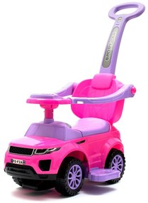 Baby Mix SUV gyerek zenélő futóbicikli vezetőrúddal 3 az 1-ben, rózsaszín