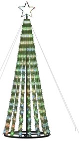 színes LED karácsonyfa 275 LED 180 cm