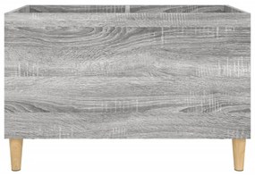 szürke sonoma színű szerelt fa hanglemezszekrény 74,5x38x48 cm