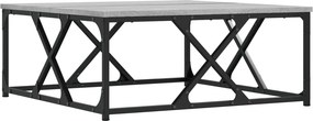 vidaXL szürke sonoma színű szerelt fa dohányzóasztal 70 x 70 x 30 cm