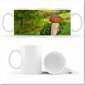 Nyomott mintás bögre A gombák királya Valódi vargánya nemes gomba