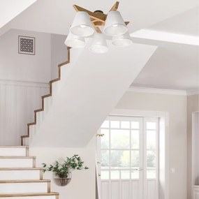 Fali lámpa ANTONIO 5xE14/40W/230V tölgy