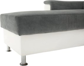 Kissarok, textilbőr fehér/szövet szürke, balos, SANTIAGO