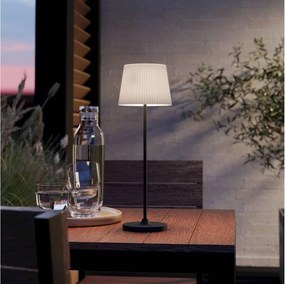 Eglo 75934 - LED dimmelhető, tölthető asztali lámpa LEONERO LED/3,8W/5V 2000mAh fekete/krémszínű