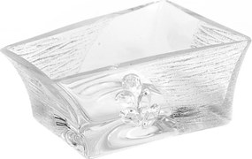 Saláta tálaló Tálalótál Üveg Díszített 21cm Átlátszó Díszített Tál