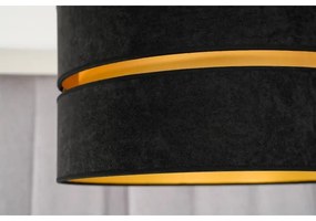 Duolla - Csillár zsinóron DUO 1xE27/15W/230V átm. 40 cm fekete/arany