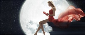 Kép - Nő a holdfényben (120x50 cm)