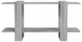 szürke sonoma-tölgyszínű szerelt fa könyvszekrény 100x 30x51 cm