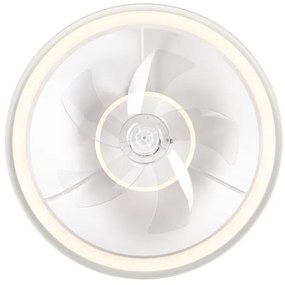 LED Mennyezeti lámpa ventilátorral FARGO LED/37W/230V fehér + távirányító