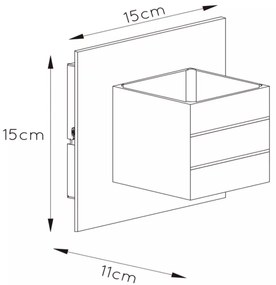 Lucide 17282/11/12 - Fali lámpa BOK 1xG9/40W/230V