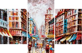 Kép - Hong Kong, olajfestmény (90x60 cm)