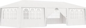 fehér rendezvénysátor oldalfalakkal 4 x 9 m 90 g/m²