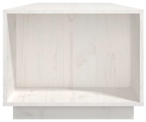 fehér tömör fenyőfa dohányzóasztal 110x50x40 cm