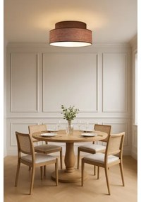 Mennyezeti lámpa GRACE 1xE27/60W/230V átm. 40 cm barna/bézs