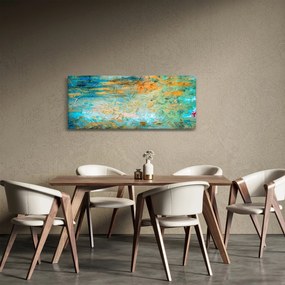 A kék absztrakció képe (120x50 cm)