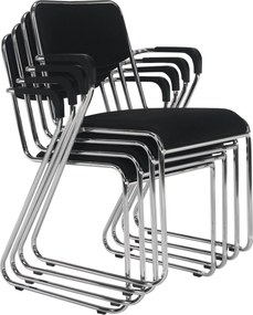 Tárgyolószék, fekete háló, DERYA NEW