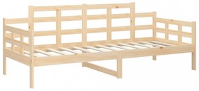 tömör fenyőfa kanapéágy 90 x 200 cm