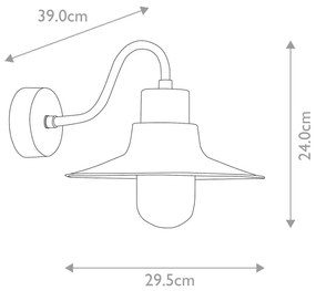 Elstead Lighting SHELDON SHELDON-V Fali lámpa 1x60W/E27 IP44
