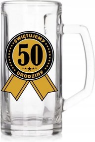 Üvegpohár 0,5L 50. Születésnapját Ünnepeljük