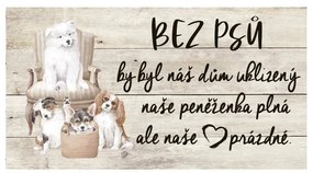 Bohemia Gifts Dekoratív kép - Kutyaszív