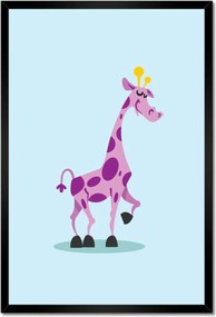 Poszterek keretben 40x60 Zsiráf a gyerekszobába