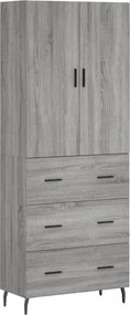 vidaXL szürke sonoma szerelt fa magasszekrény 69,5 x 34 x 180 cm