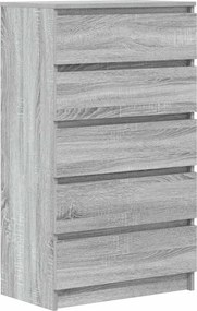 vidaXL szürke sonoma színű szerelt fa fiókos szekrény 60 x 36 x 103 cm