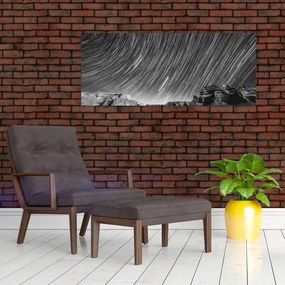 Fekete-fehér kép egy csillagos ég (120x50 cm)