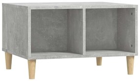 Betonszürke szerelt fa dohányzóasztal 60 x 50 x 36,5 cm