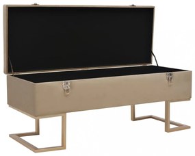 bézs bársonypad tárolórekesszel 105 cm