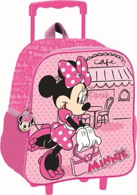 Disney Minnie Paris gurulós ovis 3D hátizsák, táska 32 cm