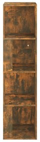 füstös tölgy színű szerelt fa sarokszekrény 33 x 33 x 132 cm