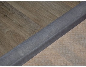 Sötétszürke kárpitozott franciaágy tárolóhellyel ágyráccsal 160x200 cm Jade – Bobochic Paris