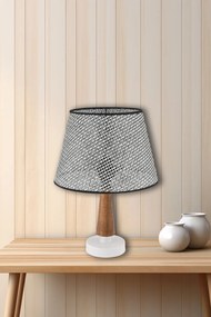 Fém éjjeli lámpa, szürke-barna, 20 cm – TR390FLH2728
