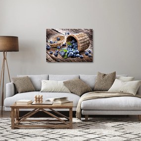 Üveg kép - Lédús áfonya (70x50 cm)