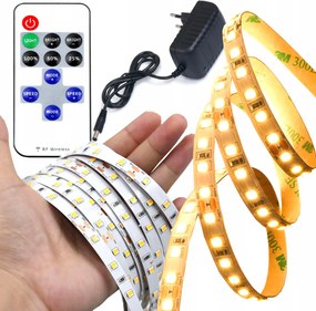 Led Szalag Szett 3000K Meleg Fehér 5m 3440lm Tápegység Távirányító Vezérlő