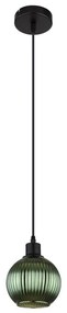 Globo 15638G - Csillár zsinóron ZUMBA 1xE27/25W/230V átm. 15 cm zöld