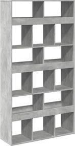 vidaXL betonszürke szerelt fa könyvespolc 100 x 33 x 187,5 cm