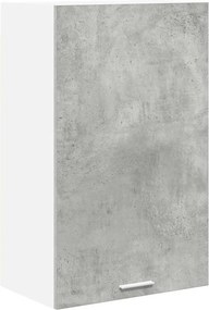 vidaXL Függő szekrény Beton szürke és fehér 50 x 31 x 80 cm Faanyag