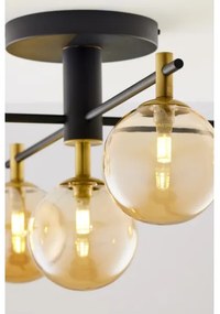 Jupiter 2032 - Felületre szerelhető csillár FIGARO 5xG9/10W/230V fekete/arany/bézs