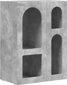 vidaXL Széf Beton Szürke 59 x 35 x 80.5 cm Faanyag