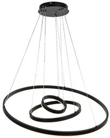 RÁBALUX 72306 ISAURE Modern Led Függesztett Lámpa Fekete IP20