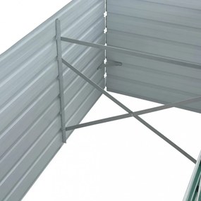 vidaXL zöld horganyzott acél kerti magaságyás 240 x 80 x 77 cm