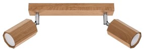Sollux SL.1029 - Spotlámpa ZEKE 2xGU10/40W/230V tölgy
