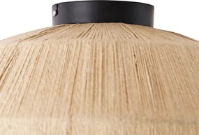 Keleti mennyezeti lámpa fekete kötéllel - Riki