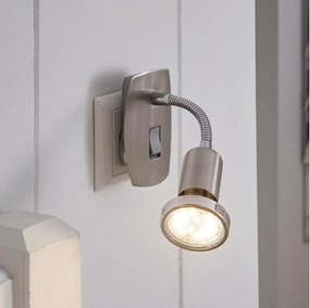 Eglo 902366 - MINI konnektoros LED-lámpa 1xGU10/2,8W/230V, matt króm